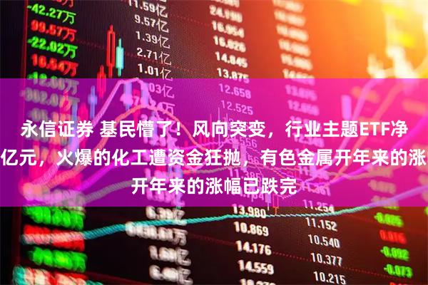 永信证券 基民懵了！风向突变，行业主题ETF净流出262亿元，火爆的化工遭资金狂抛，有色金属开年来的涨幅已跌完