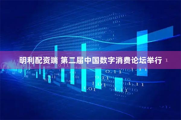 明利配资端 第二届中国数字消费论坛举行