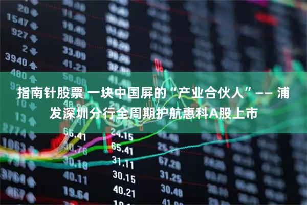 指南针股票 一块中国屏的“产业合伙人”—— 浦发深圳分行全周期护航惠科A股上市